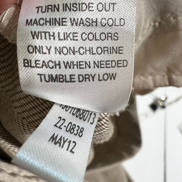 WHBM Womens Modern Boot Pants Size 2R Beige Cream Herringbone Modern - Picture 6 of 12